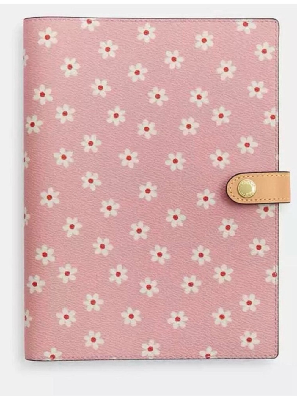 Coach Pink  Floral Notebook NWT